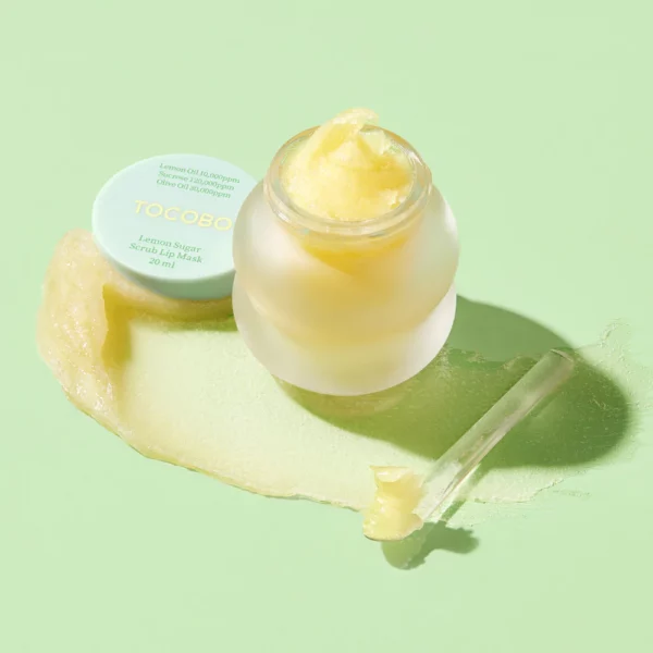 Lemon sugar scrub lip mask